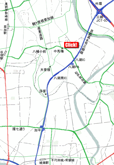 広域地図(クリックすると当院の周辺地図をご覧頂けます) 広域地図(クリックすると当院の周辺地図をご覧頂けます)